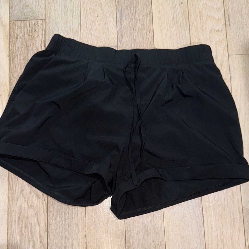 Black Athletic Shorts with Lightweight Design